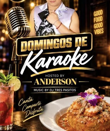 Domingos de Karaoke flyer