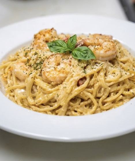 Pasta with shrimp